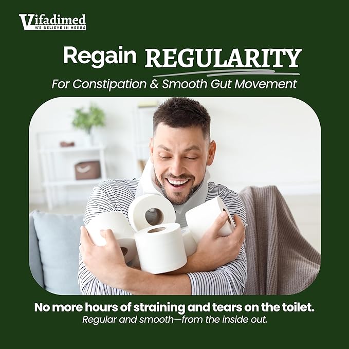 RhubarbGut Motility Activator for Bowel Movement and RegularityConstipation ReliefBloating &amp Gas ReliefMucus Production AssistLining &amp Microbiome Support90 Capsules