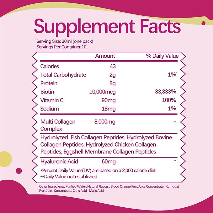 Liquid Collagen for Women Multi Collagen Gummies 1000mg