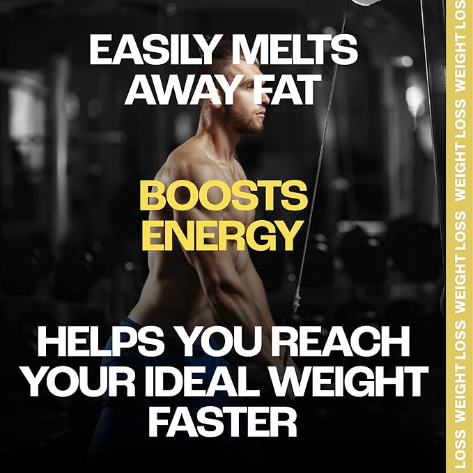 Weight Loss Energy &amp Metabolism Booster Fat Burner Caffeine Natural Pre-Workout Recovery Slim Down Curbs Appetite. Green Coffee Bean Calcium L-Carnitine Joint Care Anti Fatigue. Strawbe