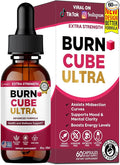 Burn Cube Ultra Extra Strength Advanced Formula Health and Wellness Support 60 Servings 2 fl oz Liquid Drops (1)