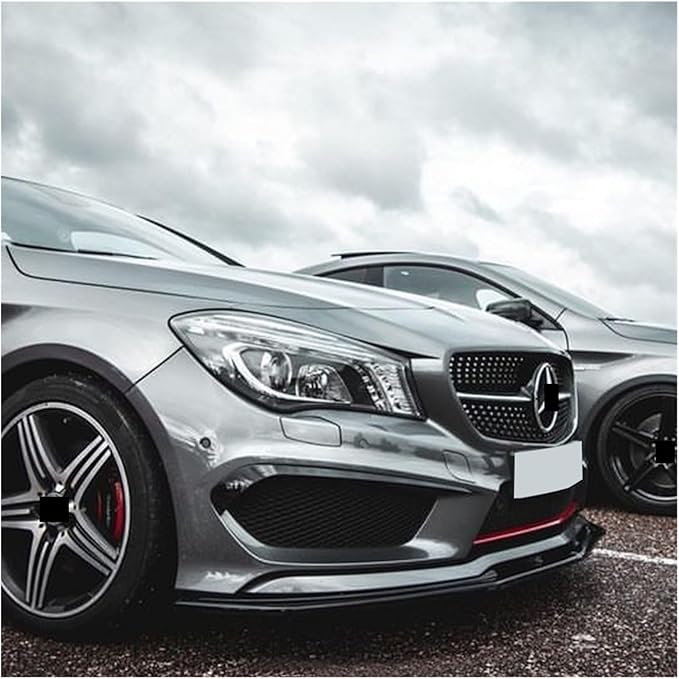 Front Bumper Splitter Lip Spoiler Diffuser Guard Body Kit Cover Compatible for Mercedes Benz CLA Class C117 CLA200 260 CLA45 AMG 2013-2015 (Color : Carbon Look)