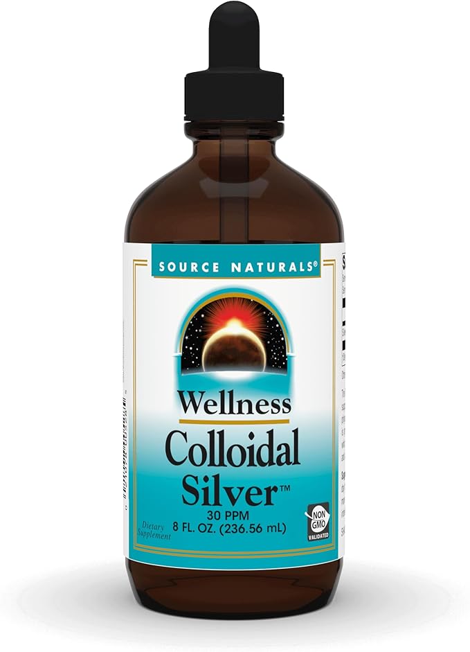 Source Naturals Wellness Colloidal Silver 30 ppm Supports Physical Well Being* - 8 Fluid oz