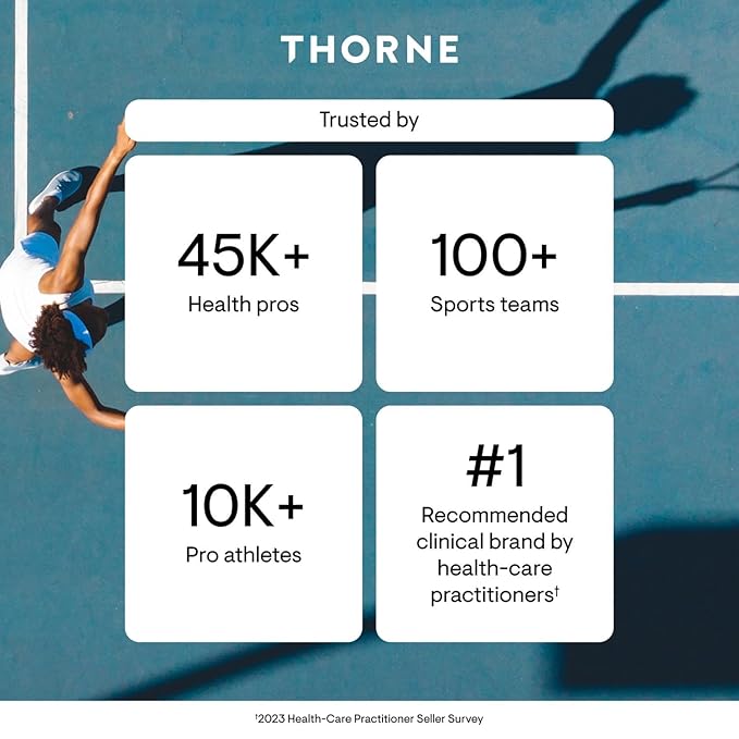 THORNE - Pancreatic Enzymes - Digestive Enzymes Supplement for Digestion Support - Minimizes Occasional Gas &amp Bloating* - Third-Party Certified - Gluten Dairy &amp Soy-Free - 180 Capsules