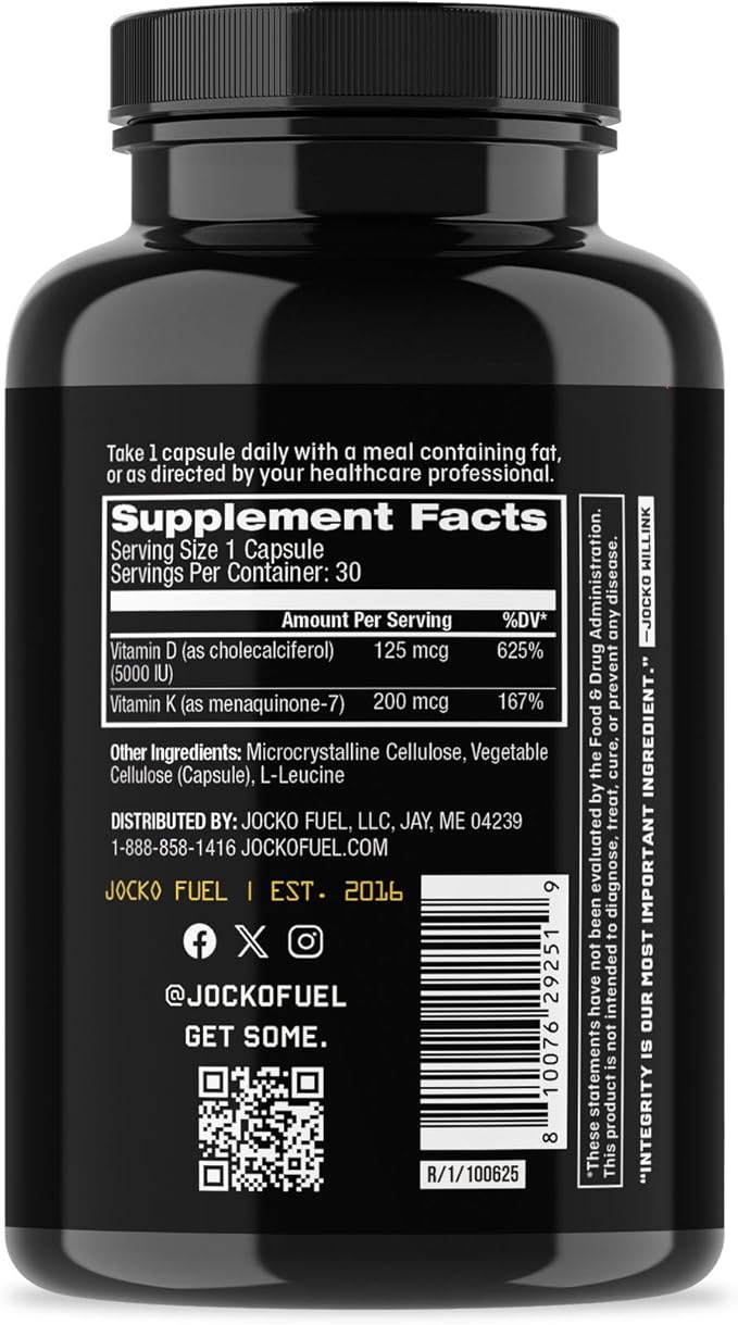 Jocko Vitamin D3 + K2