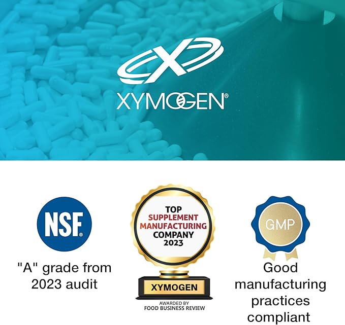 XYMOGEN GastrAcid - Supports Digestive Health - Acid Balance Formula With Betaine HCl &amp Gentian Root - Vegetarian Non-GMO &amp Gluten Free - 90 Capsules
