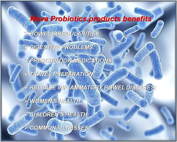 NOVA Probiotics Multi-Strain Progressive 55+ 42 Billion Probiotics per Capsule-60 VCaps