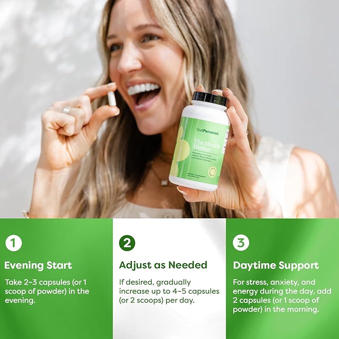 The Miracle Worker Magnesium Capsule Supplement: Reduce Stress and Improve Sleep Quality and Regularity While Easing Muscle Cramps Capsules 60 Servings 120 ct