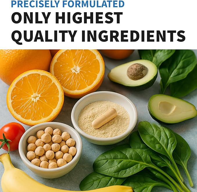 9-in-1 Methylated B Complex with Vitamin C B Complex B12 &amp L-5-MTHF - Vegan Non-GMO Gluten-Free &amp GMP-Certified Energy Brain &amp Wellness Daily Methylcobalamin Multivitamin (90 Servings