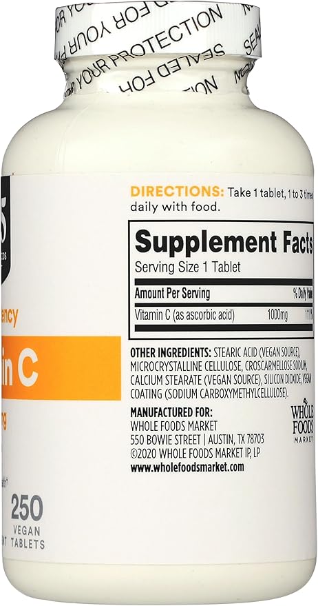 365 By Whole Foods Market Vitamin C 1000Mg 250 Count