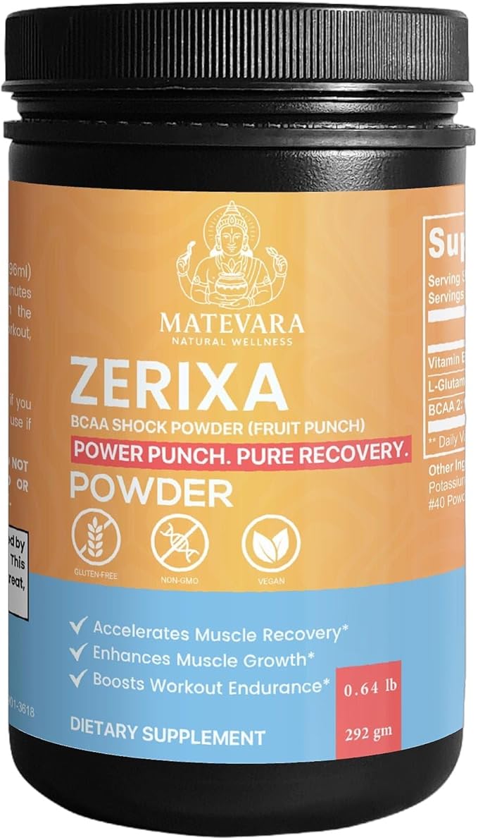 Zerixa BCAA Amino Complex - Muscle Recovery &amp Protein Synthesis | 292g