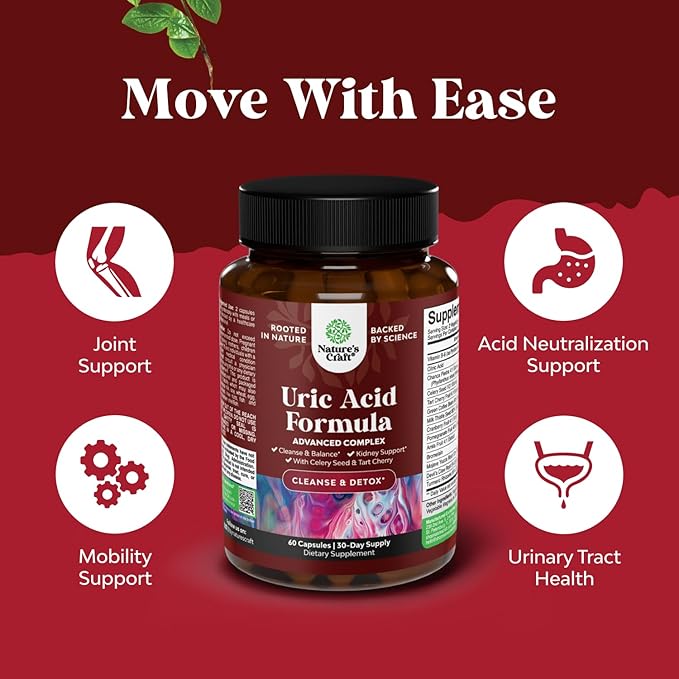 Bundle of Herbal Uric Acid Cleanse and Detox and Antarctic Krill Oil Softgels - Essential Daily Kidney Cleanse and Uric Acid Support - High Absorption Krill Oil Omega 3 Fatty Acid Supplement