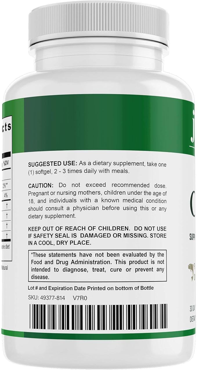 Using only 100% Pure sea-harvested pelagic Fish Oil Making This Supplement high in EPA and DHA.