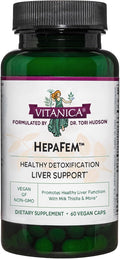 Vitanica Hepafem Liver Cleansing Support Vegan/Vegetarian 60 Capsules
