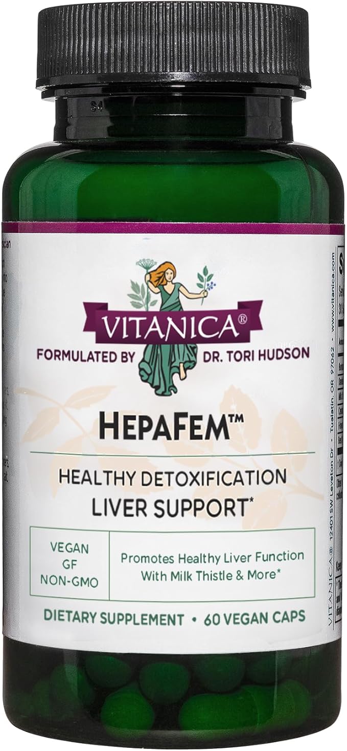 Vitanica Hepafem Liver Cleansing Support Vegan/Vegetarian 60 Capsules