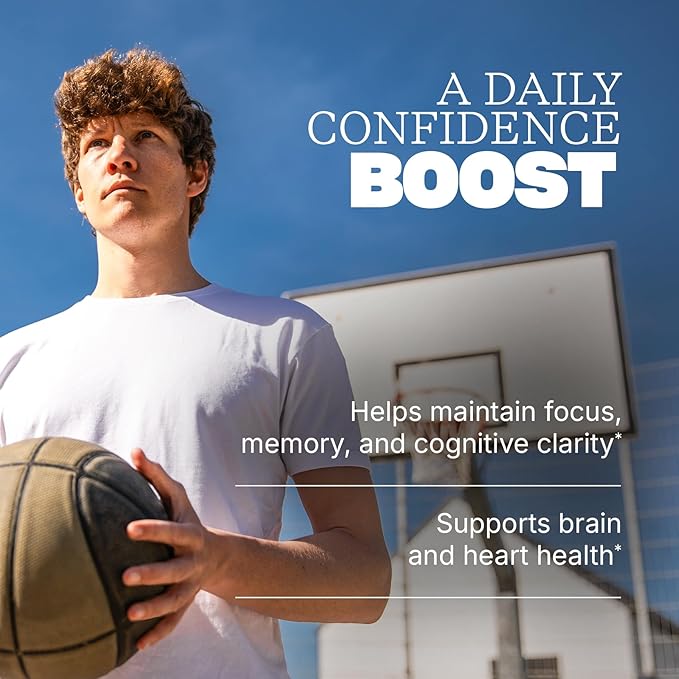 Swisse PQQ + DHA Brain Booster | Supports Brain &amp Heart Health | Enhances Attention &amp Focus | Functional Memory Support | Promotes Efficient Metabolism &amp Mitochondrial Health | 30 Softgels