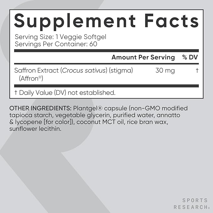 Sports Research® Stress Support Pack - Pure Saffron Supplement 30 mg + Double Strength L-Theanine Supplement + Vitamin D3 + K2 5000 IU