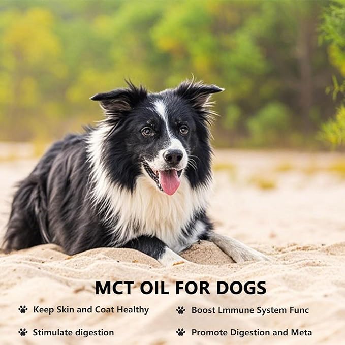 Mct Oil for Dogs90 ServingsMedium Chain Triglycerides.Coconuts C8 and C10 Healthy Digestion Shiny Hair