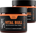 Vital Bull Beef Organ Supplement for Men with Grass Fed Liver Testicle Prostate &amp Bone Marrow – Freeze Dried Beef Organ Capsules for Nutrient Support – 60 Day Supply