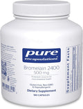 Pure Encapsulations Bromelain 2400 500 mg - for Digestive Support &amp Musculoskeletal Health - Supports Joints &amp Muscle Recovery* - Proteolytic Enzymes - Vegan - 180 Capsules