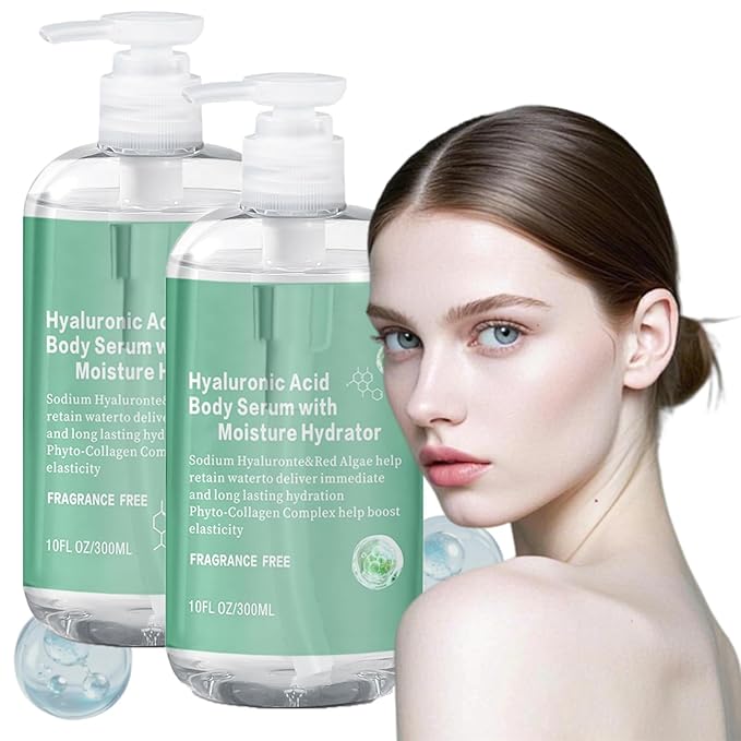 Body Hydrator Hyaluronic Acid Body Serum Hyaluronic Acid Serum For Bod𝐲 For Dry Skin Fast-absorbing Bod𝐲 Care Deep Hydration Non-greasy Formula 10 Fl Oz (2PC)