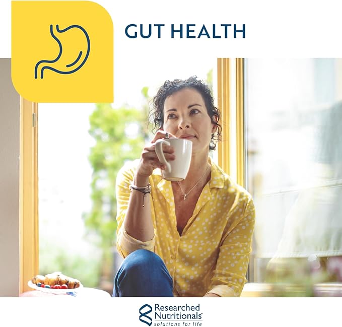 Researched Nutritionals RenewGut Thrive - Gut Health Supplements with Pasteurized Akkermansia Muciniphila &amp Tributyrin Postbiotics - Support A Healthy Gut Barrier &amp Immune Function (150 Capsul