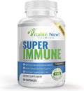 Super Wellness Immune Booster - Quercetin Immunity Support 25 Vitamins Herbs Superfoods Mushrooms - Vitamins C &amp E - Selenium - Turmeric - Immune Defense Supplement - 60 Capsules