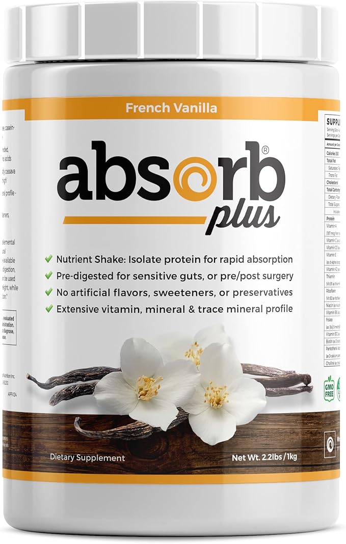 Isolate Protein - Diet Supplement for Improved Gut Health Extra Nutritional Support Non-GMO Gluten-Free Lactose-Free Casein-Free (2.2 Lbs French Vanilla)