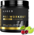 Kaged Pre Workout Elite Stim Free Powder | Cherry Limeade | Creatine Beta Alanine L-Citrulline | No Caffeine | 20 Servings