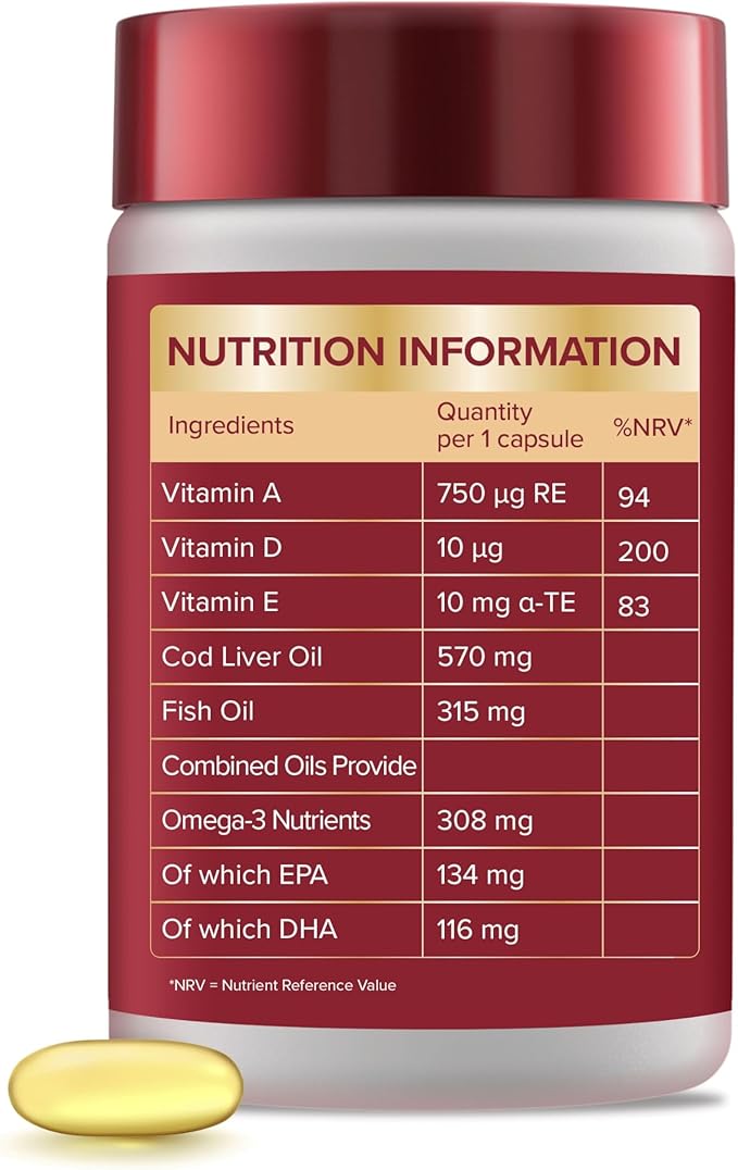 Seven Seas Cod Liver Oil Extra High Strength 60 Capsules