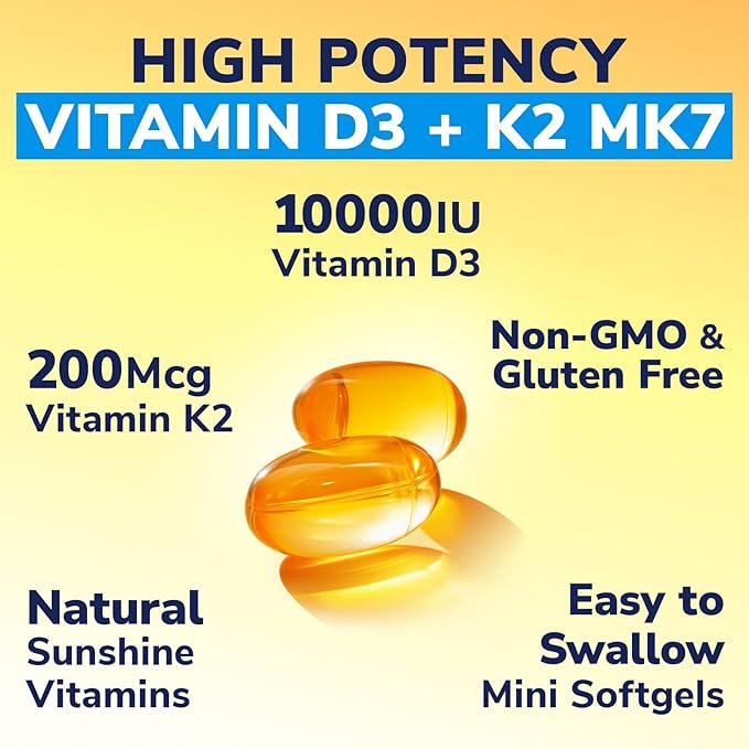 Vitalibre Women's Probiotics 100 Billion CFU &amp Vitamin D3 K2 10000 IU