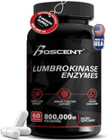 Lumbrokinase Supplement 40mg (60 Capsules) - Maximum Activity-800000 UI - Pure Lumbrokinase Enzymes Digestive enzymes Better Than serrapeptase Nattokinase Supplement Lab Tested Non GMO