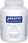 Pure Encapsulations Glucosamine Sulfate 1000 mg | Supplement for Joint Support and Mobility Cartilage Health and Connective Tissue* | 360 Capsules