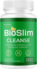 BioSlim Cleanse Capsules - Official Bio Slim Cleanse Loss Pills Supplement Advanced Premium Strength Formula BioSlim Cleanse Digestive Support Health &amp Wellness 60 Capsules for 1 Month
