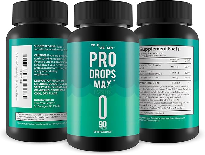 Pro Drops Max - Muscle &amp Bone Health Support - Natural Antioxidant Ingredients - Help Soothe Muscle Stiffness &amp Soreness - Support Reduced Oxidative Stress - for Men &amp Women