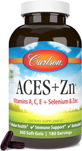 Carlson - ACES + Zn Vitamins A C E + Selenium &amp Zinc Multivitamin with Zinc Cellular Health &amp Immune Support Selenium Multivitamin Antioxidant 360 Softgels