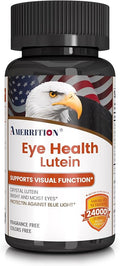 Advanced Lutein Eye Health Supplement - Enhanced with Zeaxanthin Supports Vision &amp Eye Health - Non-GMO &amp Gluten Free - Natural Eye Vitamin Tablets - 60ct