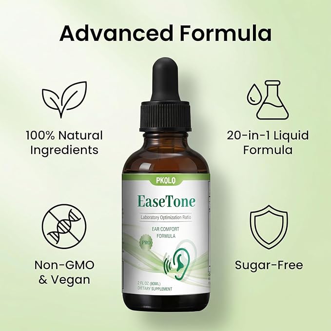Protecting the Ears with Ear Drops Relieving Tinnitus and maintaining Ear Health it Contains Natural Ingredients. It Provides Gentle Cleaning Care for the Ears to Ensure Clear Hearing. (2PC)