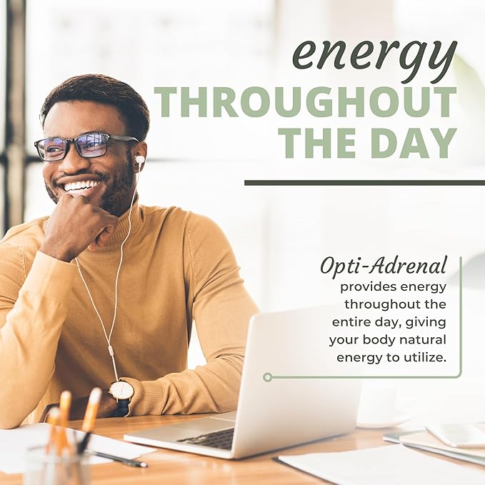 Optimal Health Systems Opti-Adrenal | Adrenal Restore Supplement | Adrenal Powder Glandulars Rhodiola Root &amp 10+ Key Nutrients | 90 Capsules...