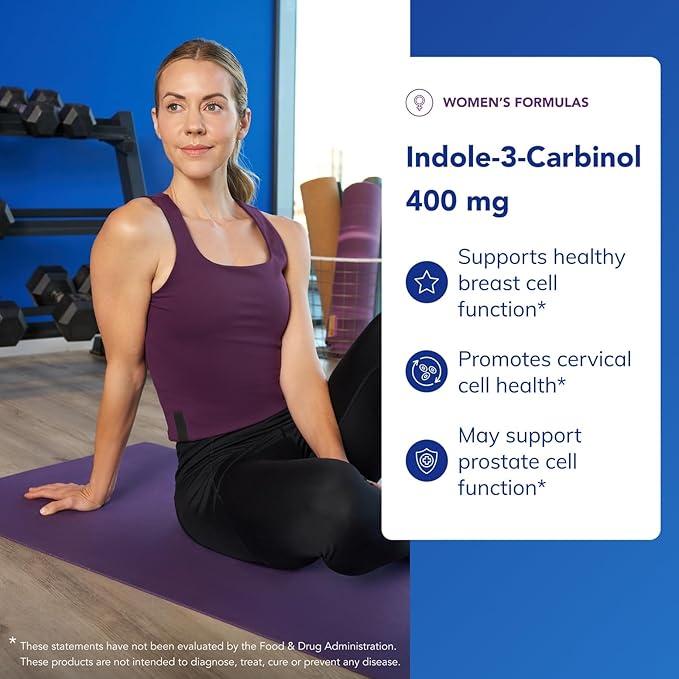 Pure Encapsulations Indole-3-Carbinol 400 mg | Supports Healthy Breast and Cervical Cell Function | 120 Capsules