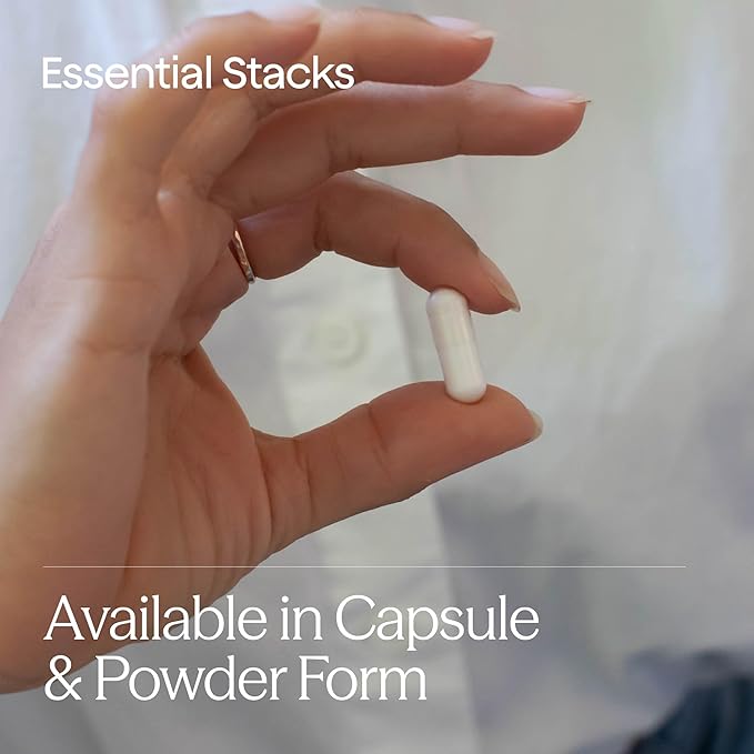 Essential Stacks L-Glutamine Powder Bundle - Unflavored &amp Raspberry Lemonade Flavor