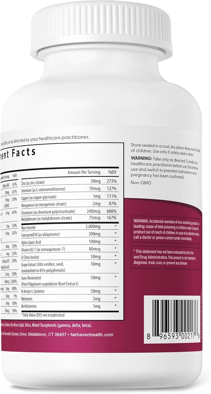 Fairhaven Health FH Pro for Men and Women Combo | Premium Prenatal Fertility Supplements | Capsules