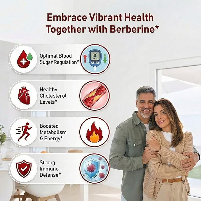 Berberine with Ceylon Cinnamon 800mg Advanced 4-in-1 Synergy Berberine Supplement Multi-Targeted Berberine Complex Support Blood Sugar Cholesterol Health &amp Immune* Gluten-Free Non-GMO &amp V