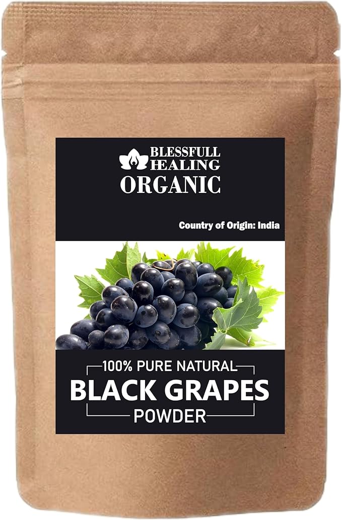 Organic Black Grapes Powder 100% Pure Natural 100 Gram / 3.52 oz