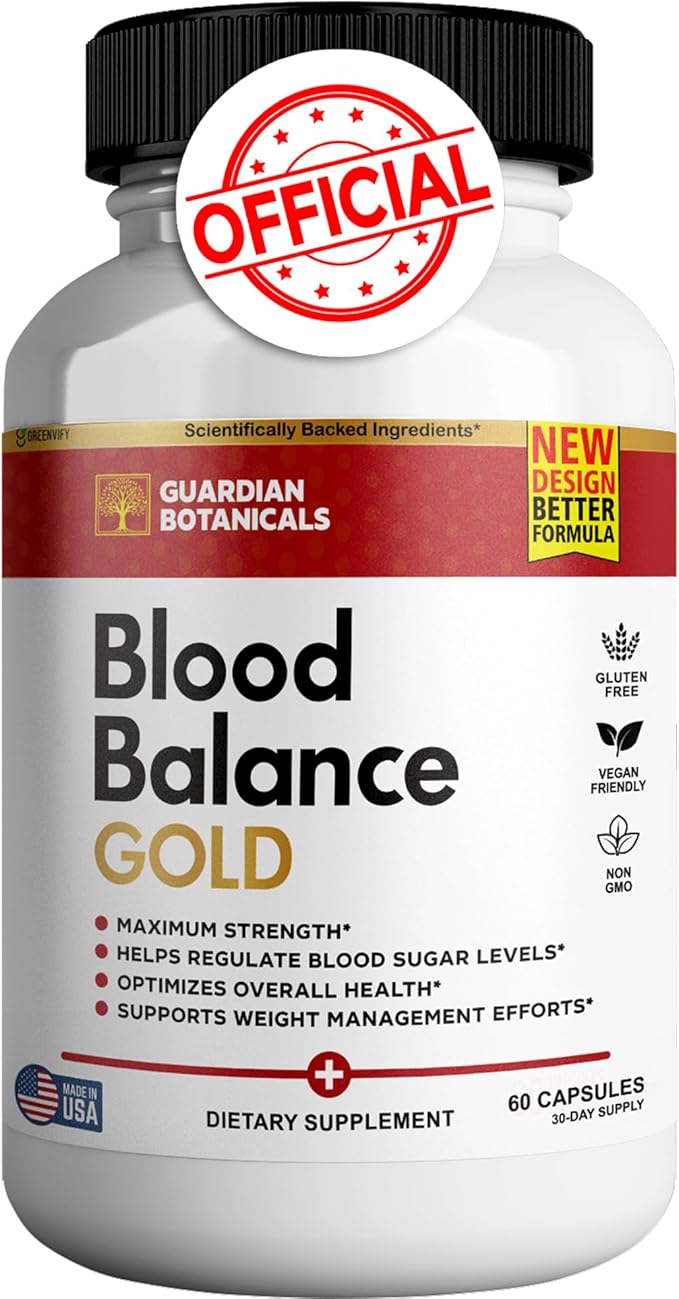 Guardian Botanicals Blood Balance All Natural Formula to Maintain Healthy Levels Maximum Strength Daily Formula Blood Balance Reviews (1 Pack - 60 Capsules)