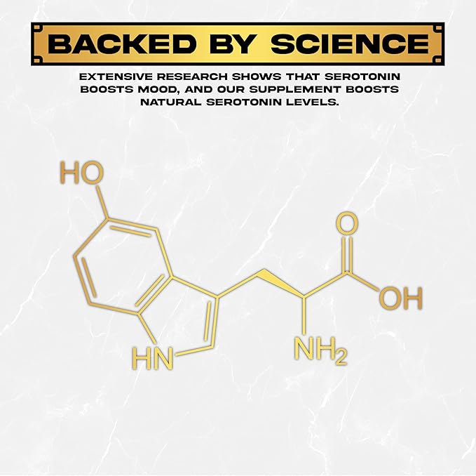 5-HTP Serotonin Support – Mood &amp Well-Being Supplement – 60 Capsules Non-GMO &amp Gluten-Free