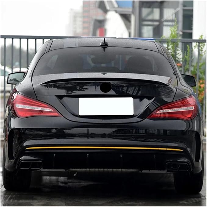 Glossy Black Car Rear Trunk Spoiler Wing Decklid Lip Compatible with Benz CLA Class C117 CLA200 CLA260 CLA45 AMG 2013-2019 (Color : Glossy Black) binbin06792 store