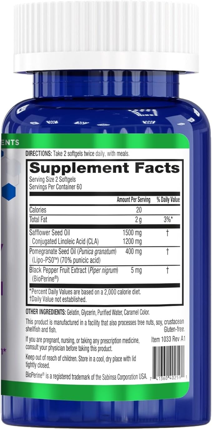 BioTrust BellyTrim XP Advanced CLA Toning Supplement Conjugated Linoleic Acid (60 Servings)