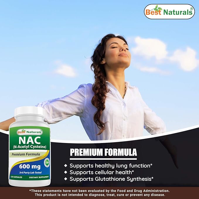 Best Naturals NAC 600 mg &amp Quercetin 1000 mg