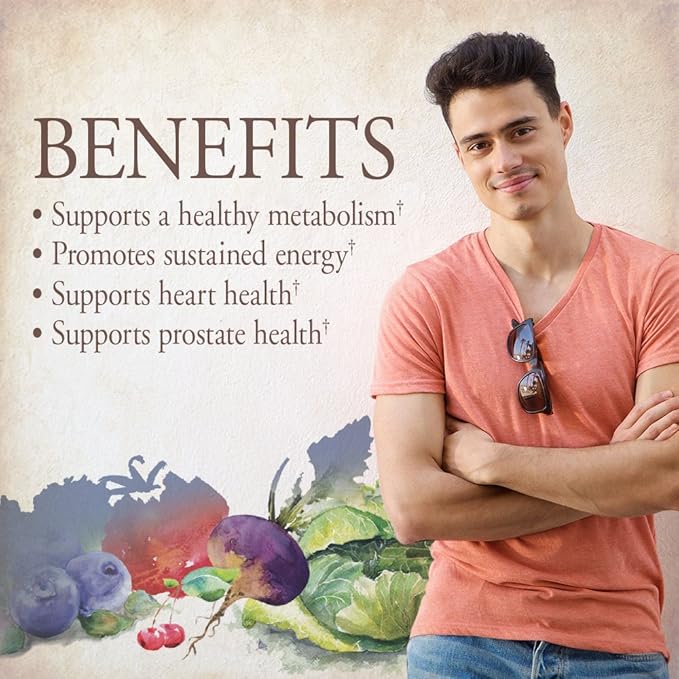 Garden of Life Dr. Formulated Probiotics Mood+ Acidophilus Probiotic Supplement - Promotes Emotional Well-Being &amp Organics Multivitamin for Men - Men's Once Daily Whole Food Vitamin Supplement Tab