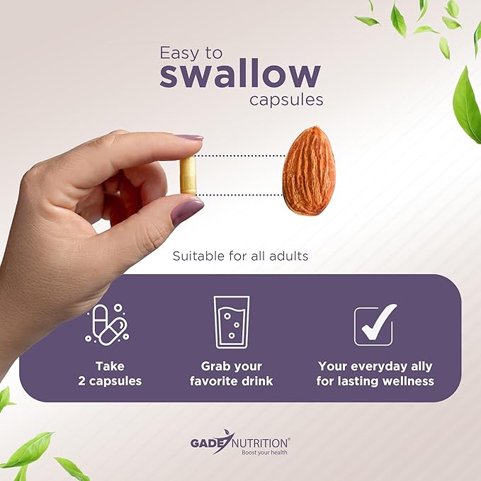 Gade Nutrition Quercetin with Bromelain &amp Elderberry | Quercetin with Vitamin C and Zinc | Zinc Quercetin 500mg with Vitamin D3 | Daily Immune Support Supplement - 2 Months Supply
